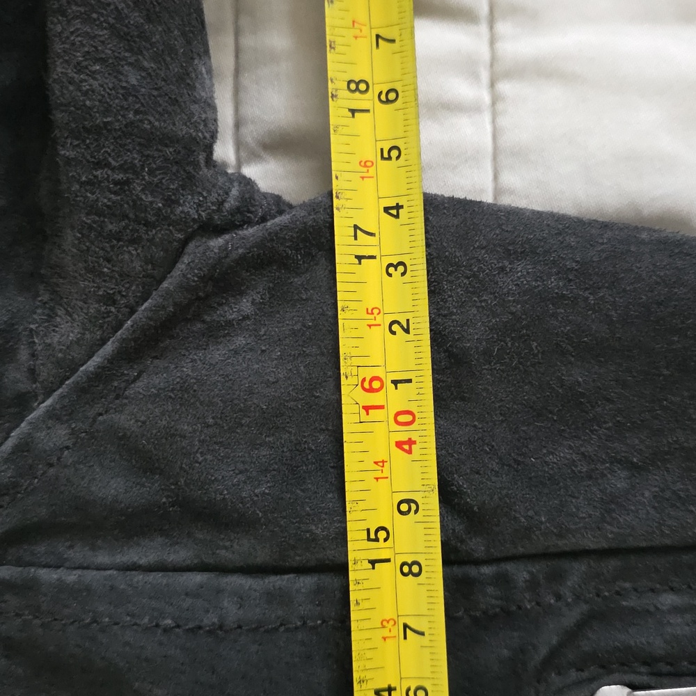 Genuine grey Leather Suede SL8 Jacket small - Picture 10 of 11